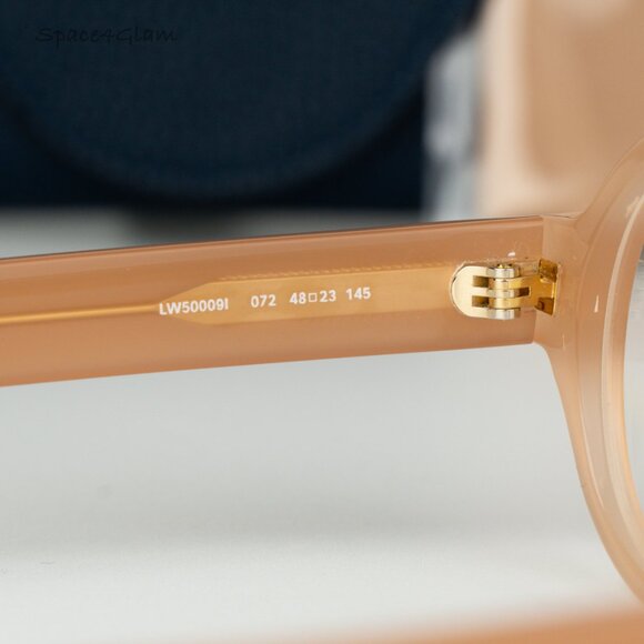 Loewe Women Eyeglasses Shiny Light Pink Demo Round LW50009I 072 BRAND NEW main image 7